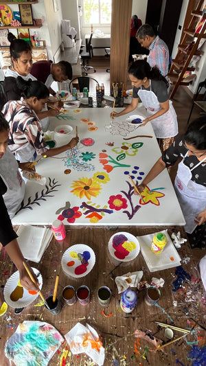 From Canvas to Collaboration: A Boho Art Journey with Paint Bar and Target